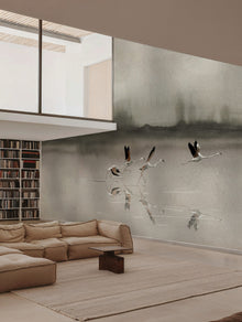 B00818 Doñana Gold Random Metallics II Mural by Coordonné