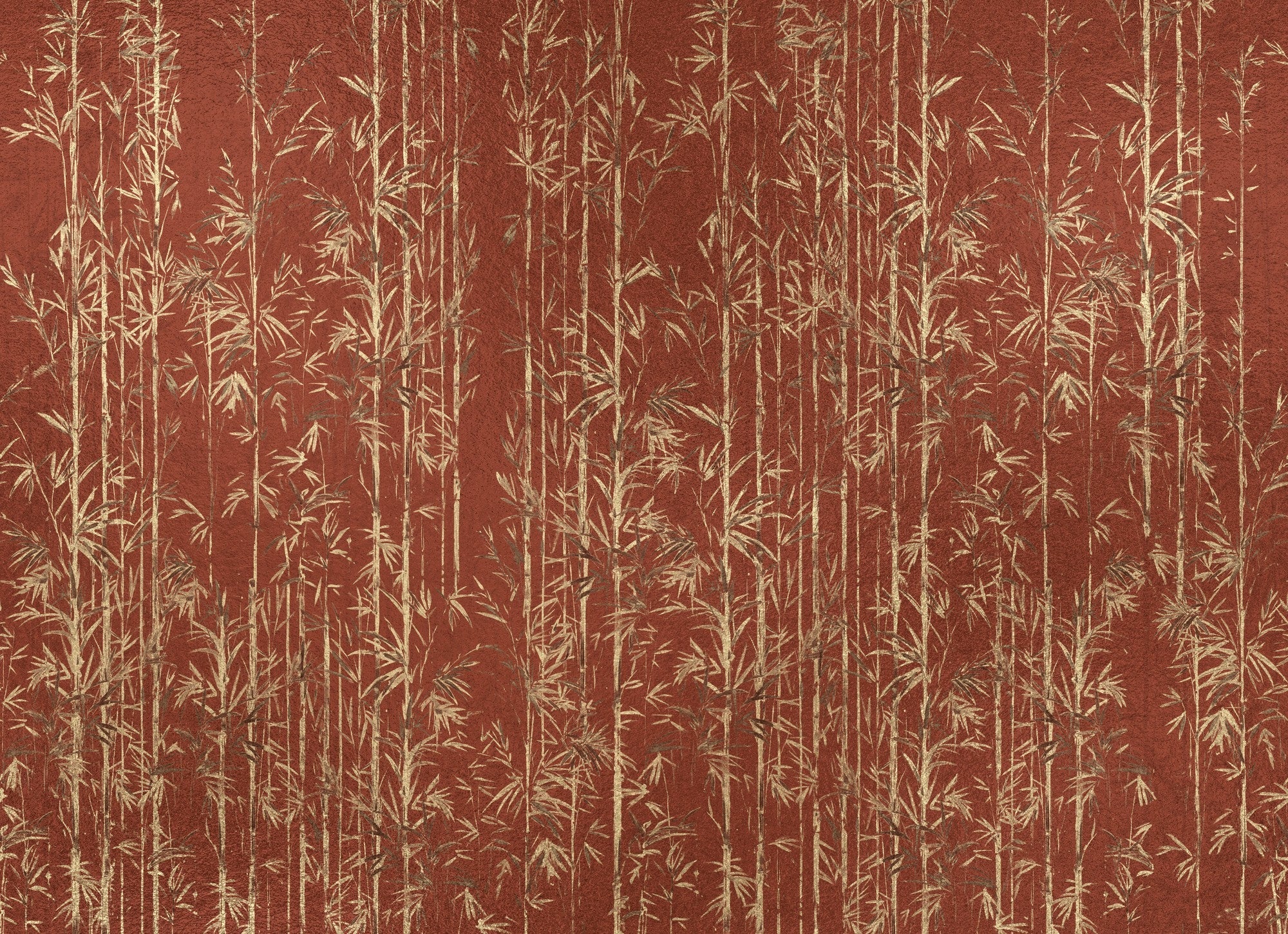 B00820 Seijaku Copper Random Metallics II Mural by Coordonné