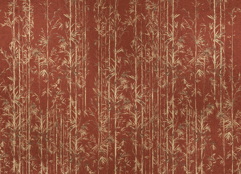 B00820 Seijaku Copper Random Metallics II Mural by Coordonné