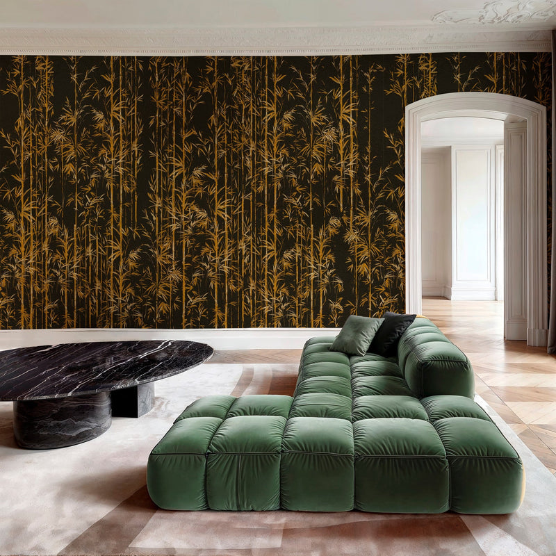 B00821 Seijaku Gold Random Metallics II Mural by Coordonné
