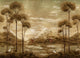 Xi Hu Lake Gold Random Metallics II Mural by Coordonné