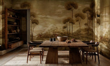 B00822 Xi Hu Lake Gold Random Metallics II Mural by Coordonné