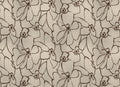 Blooming Copper Random Metallics II Mural by Coordonné