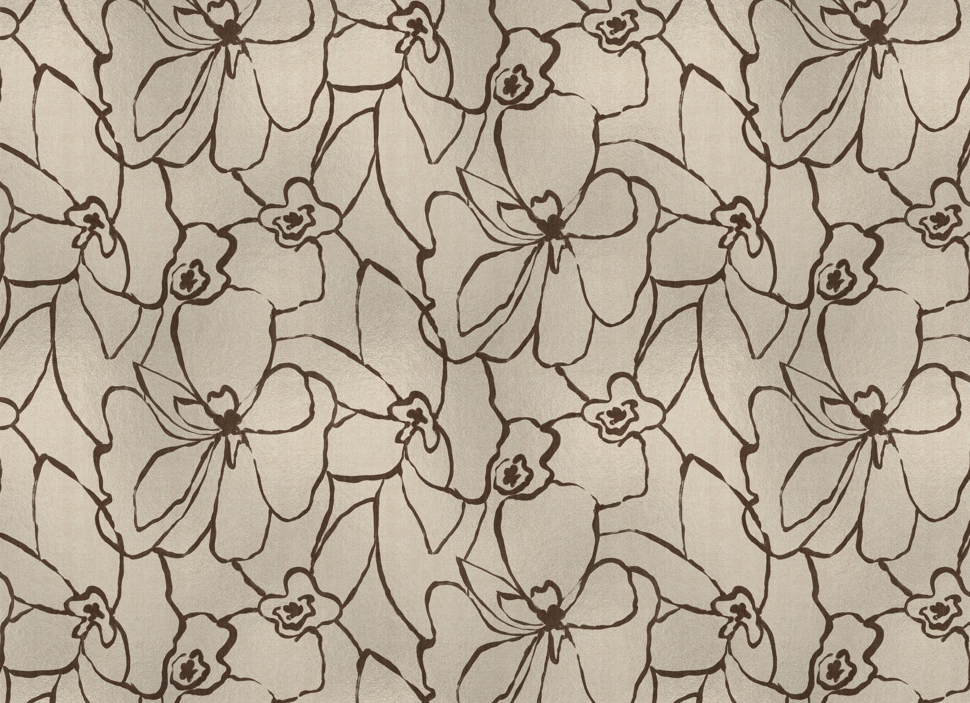 B00825 Blooming Copper Random Metallics II Mural by Coordonné