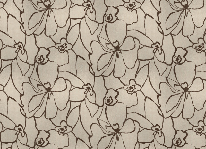 B00825 Blooming Copper Random Metallics II Mural by Coordonné