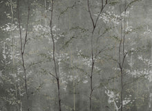 B00827 Woods Extra Silver Random Metallics II Mural by Coordonné