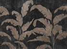 B00831 Leaves Shadow Silver Random Metallics II Mural by Coordonné
