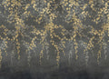 Vine Shadow Gold Random Metallics II Mural by Coordonné
