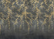 Vine Shadow Gold Random Metallics II Mural by Coordonné