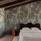 B00833 Vine Shadow Gold Random Metallics II Mural by Coordonné