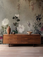 B00835 Spring Festival Silver Random Metallics II Mural by Coordonné