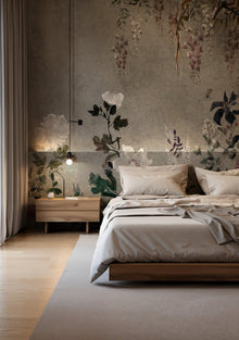 B00835 Spring Festival Silver Random Metallics II Mural by Coordonné