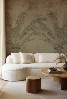B00837 Palma Silver Random Metallics II Mural by Coordonné