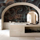B00838 My Cave Silver Random Metallics II Mural by Coordonné