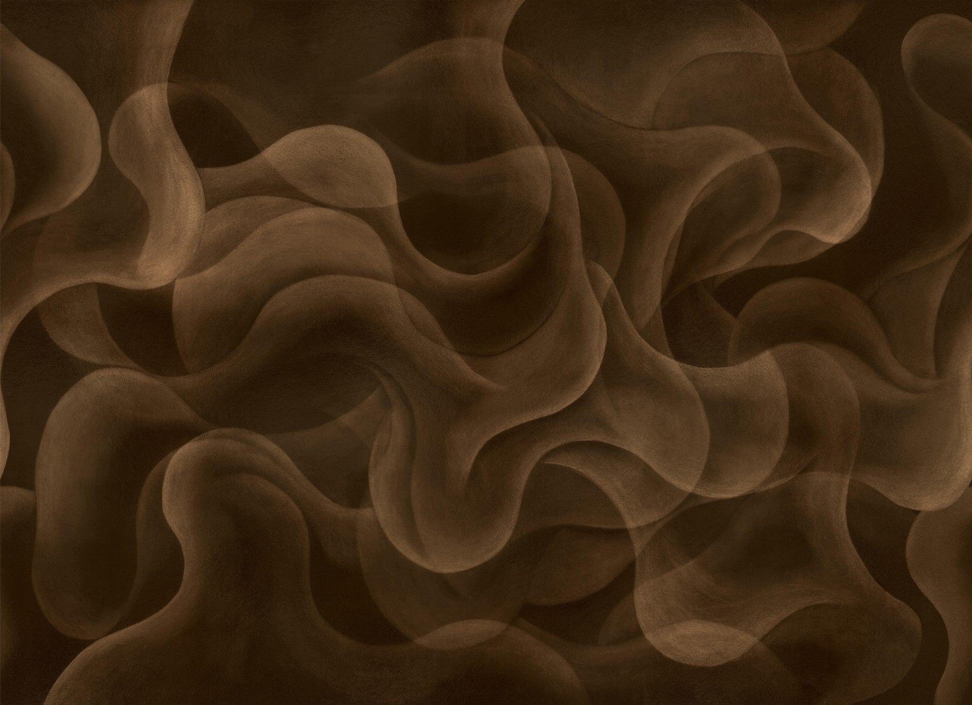 B00839 My Cave Gold Random Metallics II Mural by Coordonné