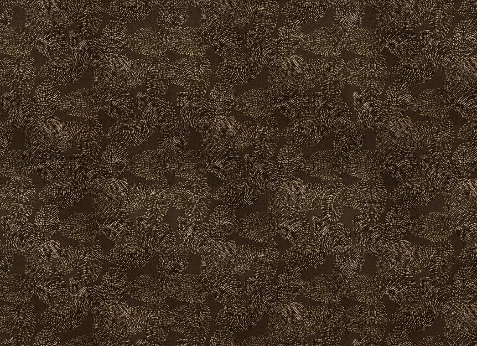 B00842 Lignite Gold Random Metallics II Mural by Coordonné