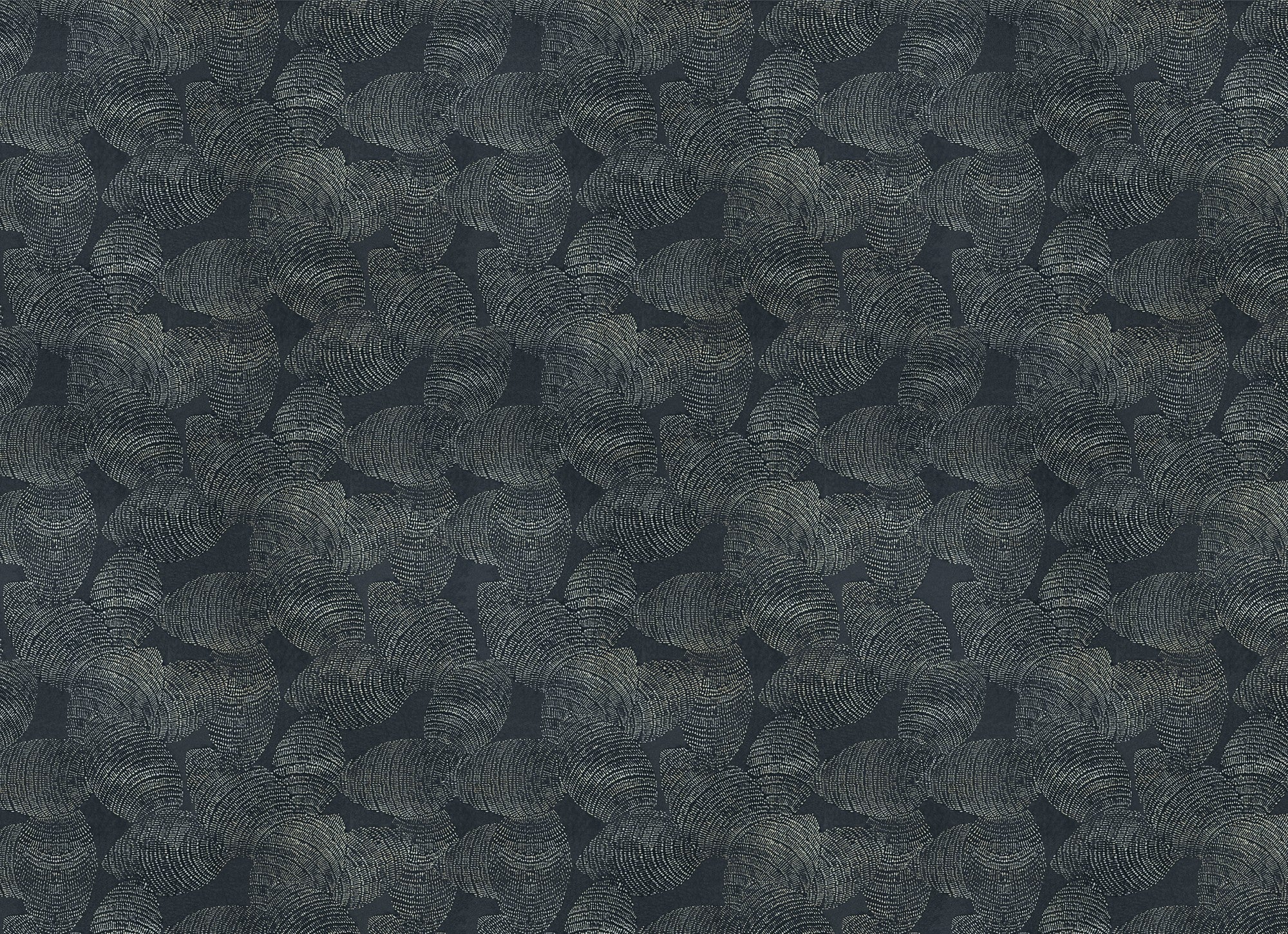 B00843 Lignite Silver Random Metallics II Mural by Coordonné
