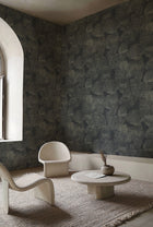 B00843 Lignite Silver Random Metallics II Mural by Coordonné
