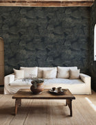 B00843 Lignite Silver Random Metallics II Mural by Coordonné