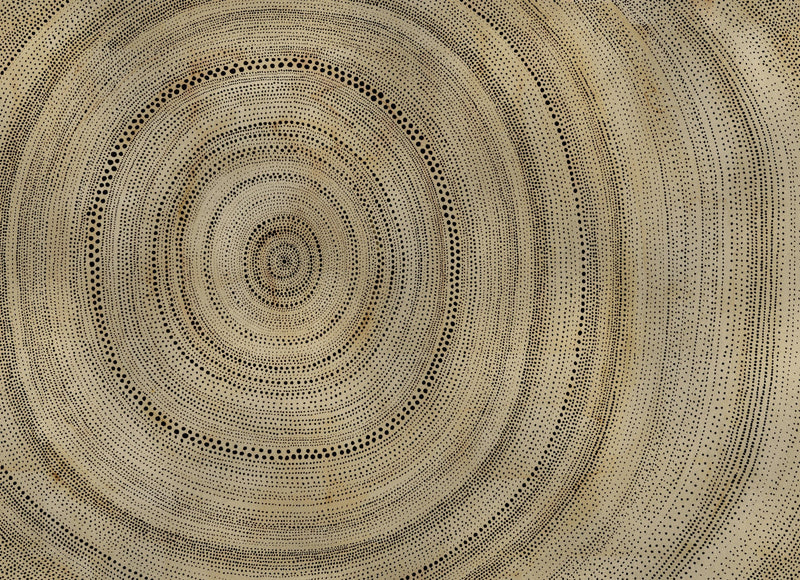 B00844 Bois Copper Random Metallics II Mural by Coordonné