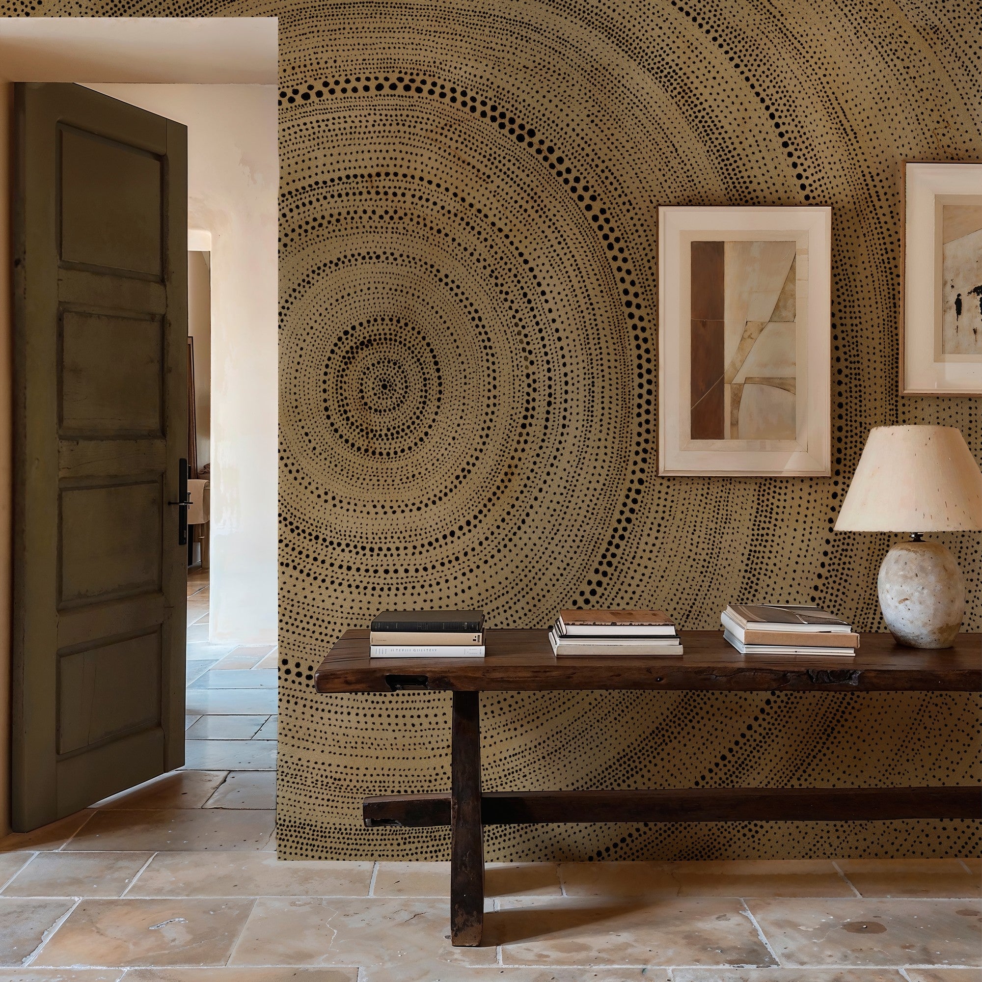 B00844 Bois Copper Random Metallics II Mural by Coordonné
