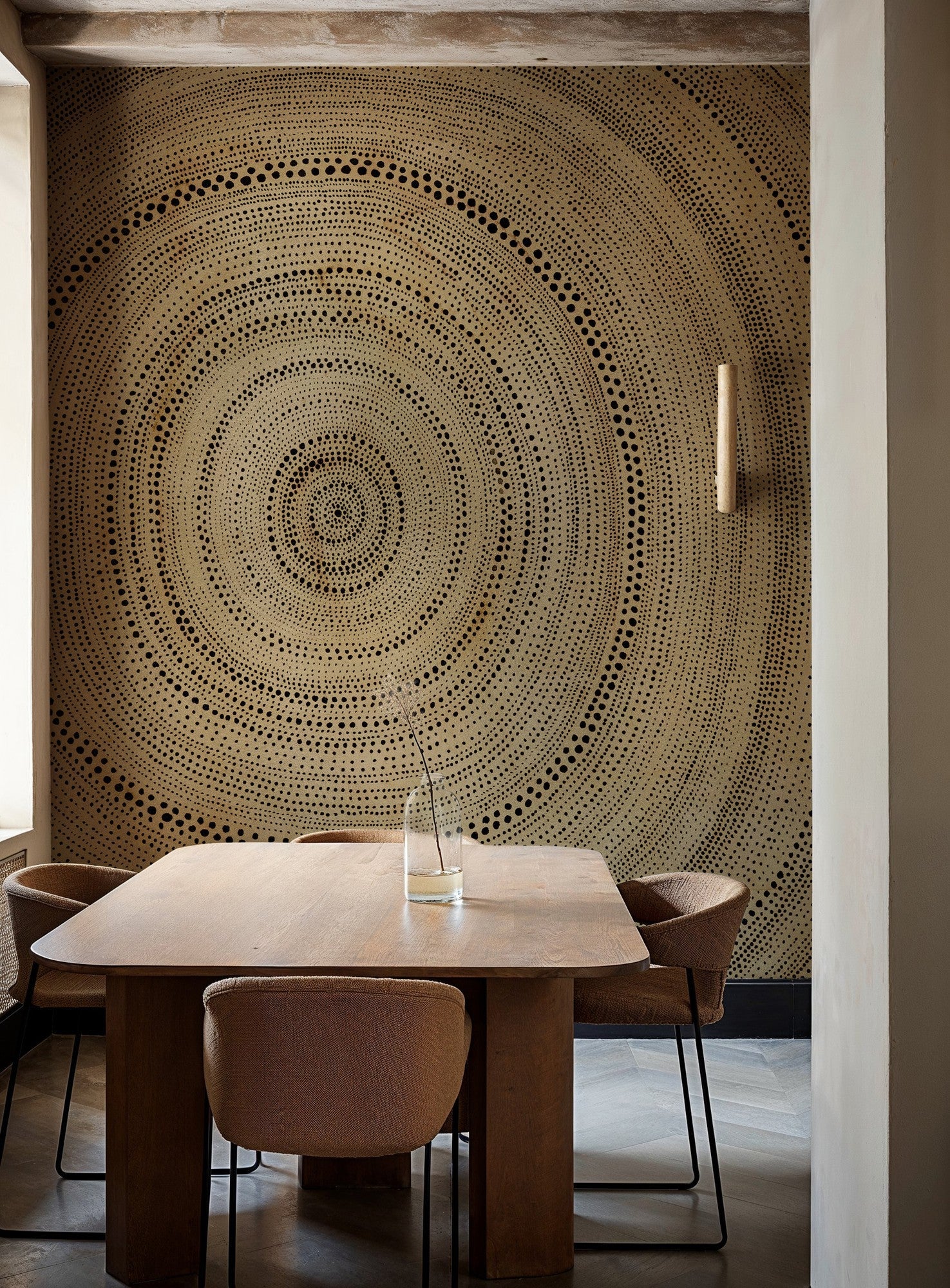 B00844 Bois Copper Random Metallics II Mural by Coordonné