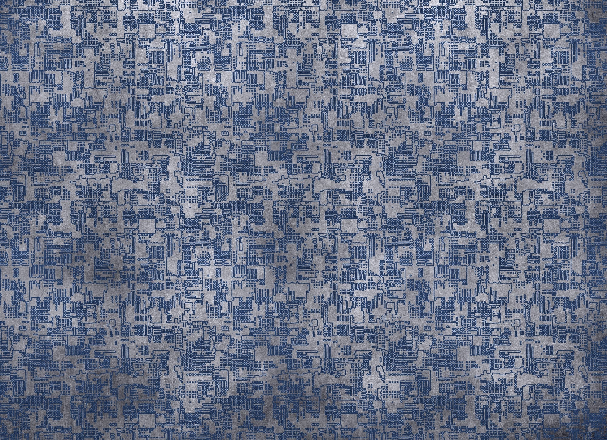 B00846 Chipset Silver Random Metallics II Mural by Coordonné