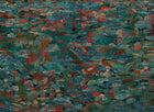 B00850 Petal-Strewn Silver Random Metallics II Mural by Coordonné