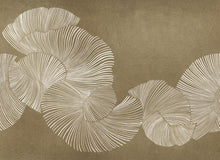B00852 Diving Moment Gold Random Metallics II Mural by Coordonné