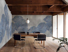 B00853 Diving Moment Silver Random Metallics II Mural by Coordonné