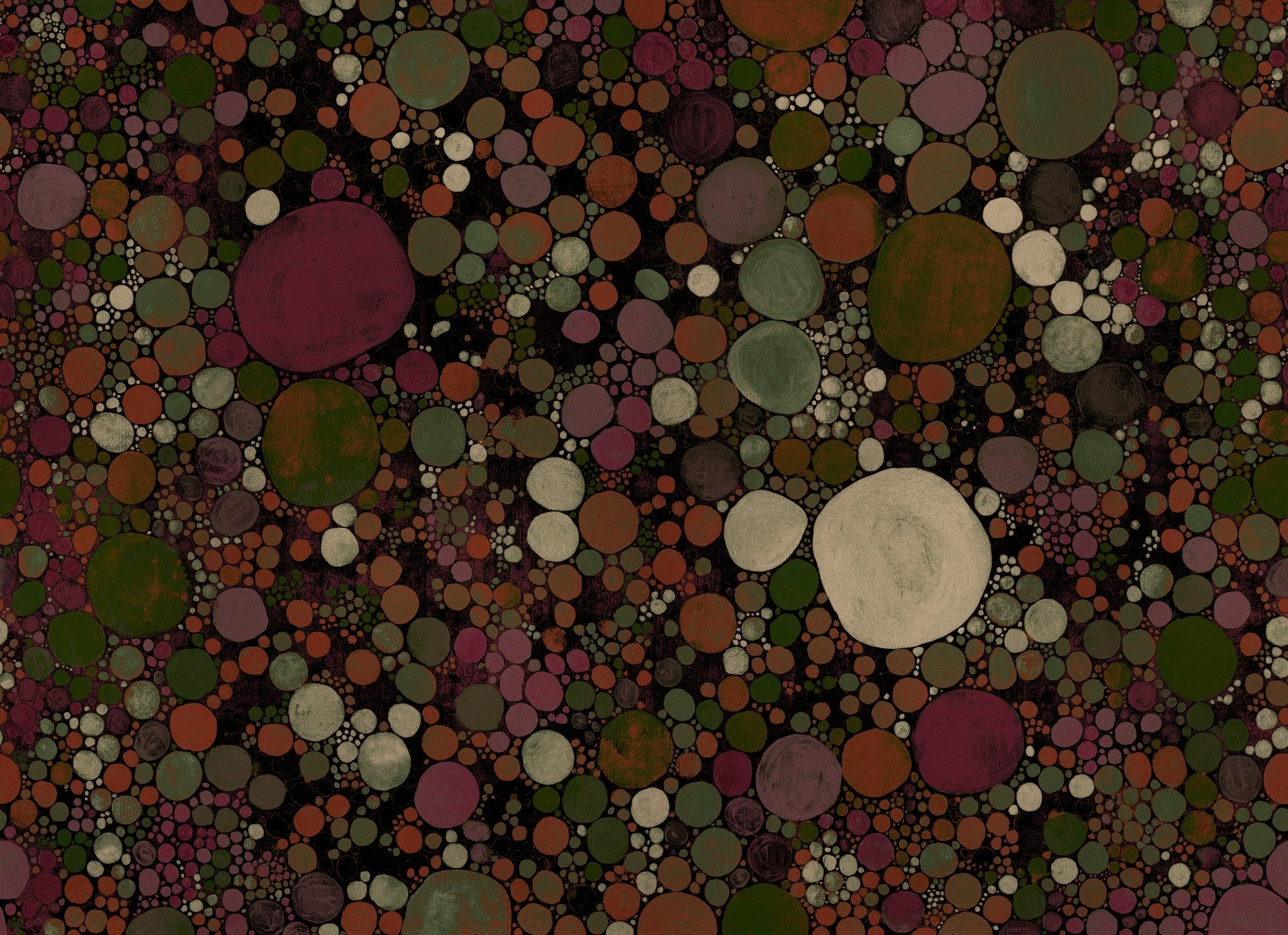 B00854 Big Bang Coal Random Metallics II Mural by Coordonné