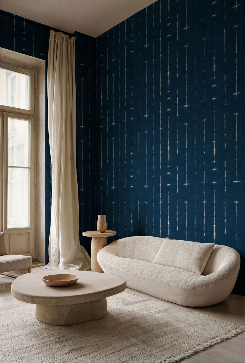 Miura Indigo Shibori Wallpaper by Coordonné