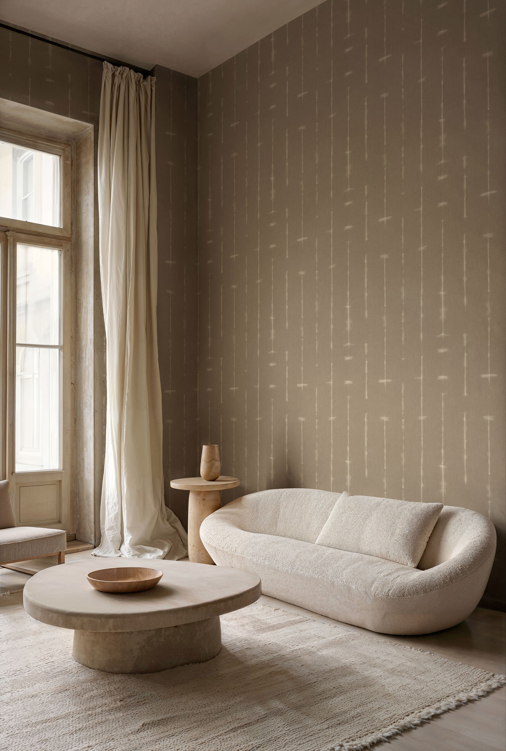 Miura Jute Shibori Wallpaper by Coordonné