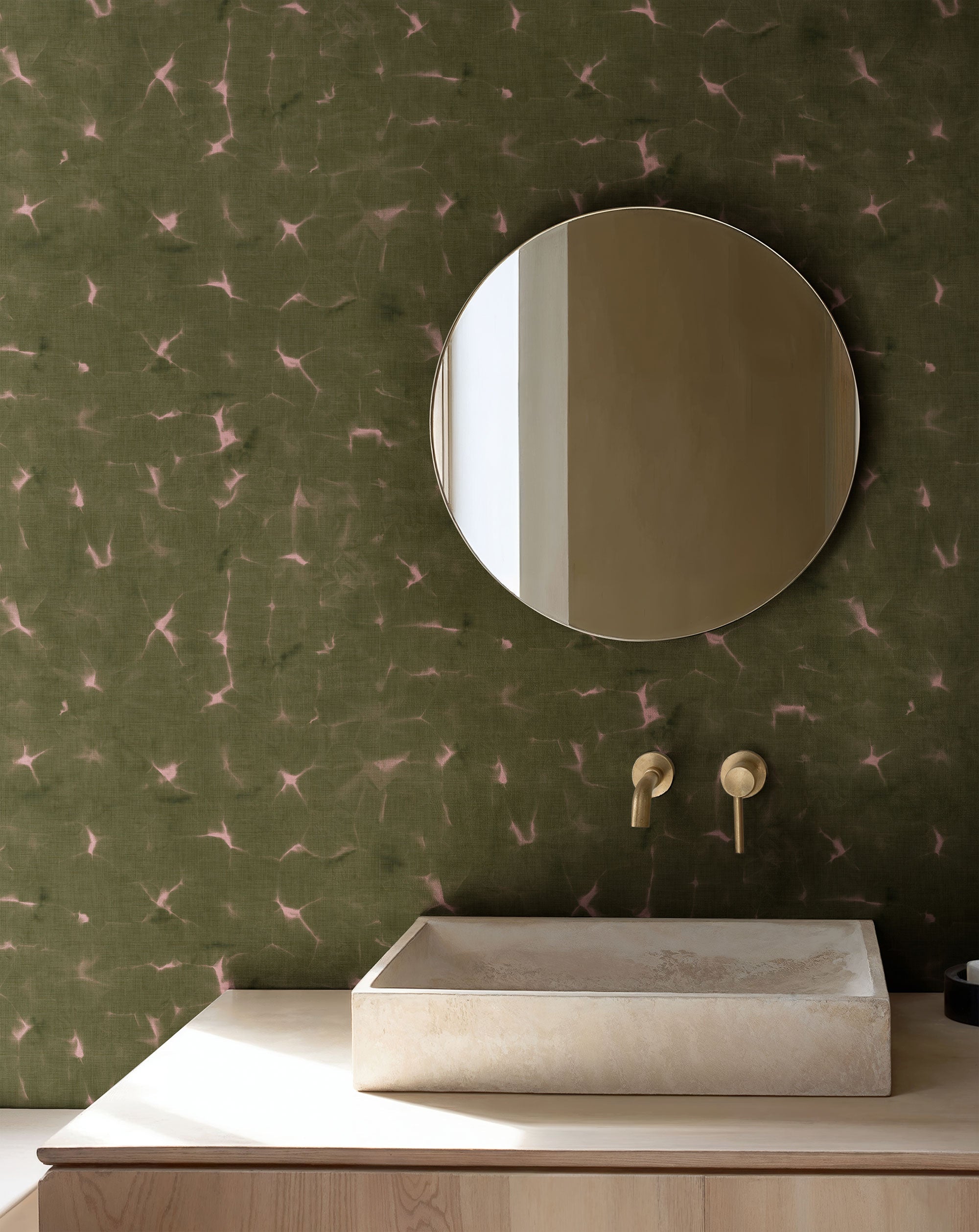 Kanoko Moss Shibori Wallpaper by Coordonné