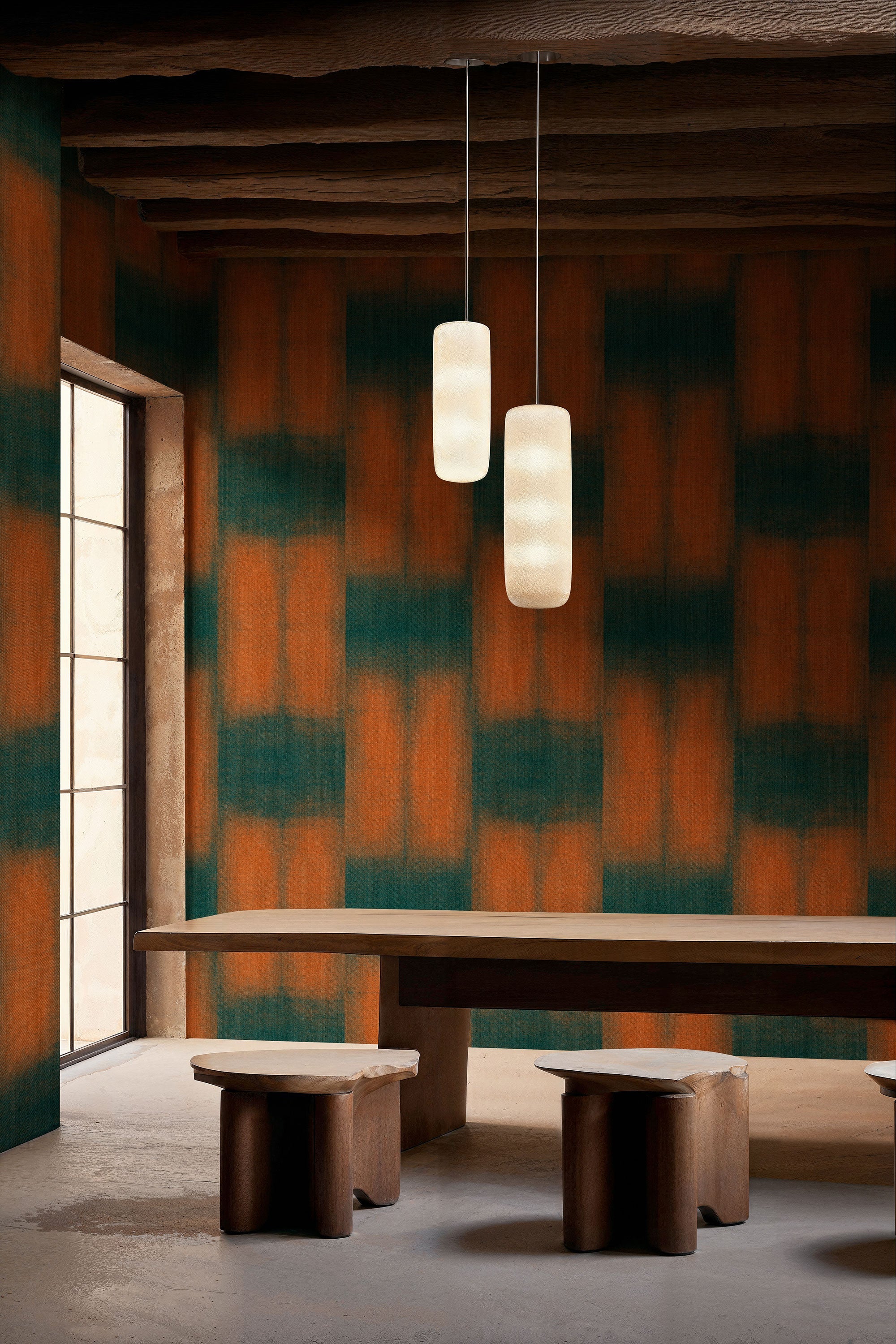 Mokume Cypress Shibori Wallpaper by Coordonné