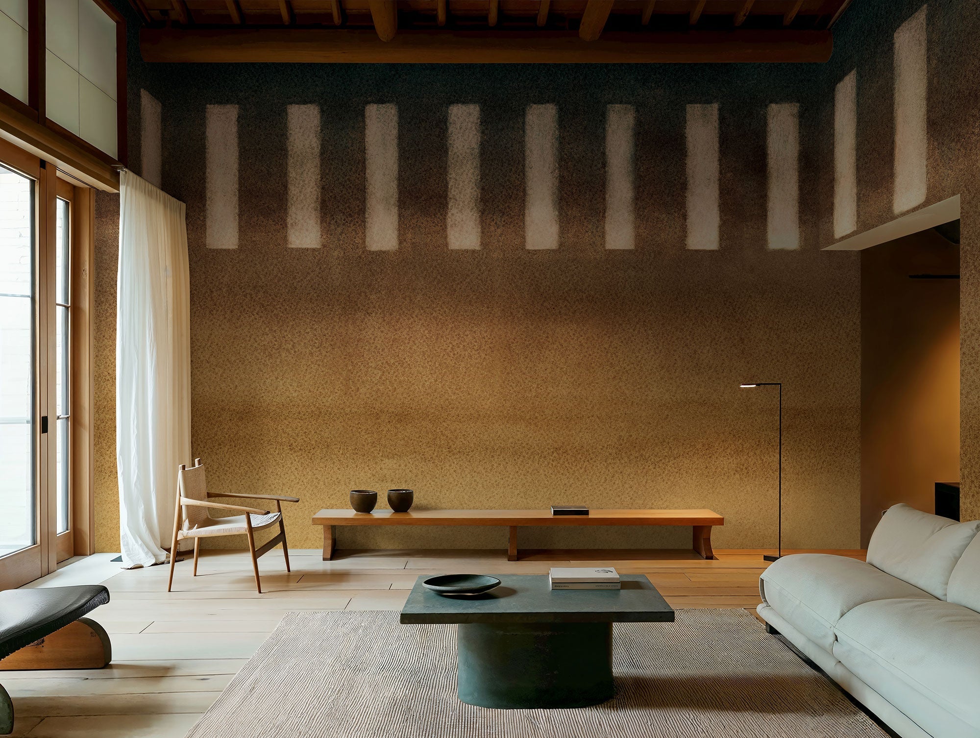 Taki Honey Shibori Mural by Coordonné (400x280cm)