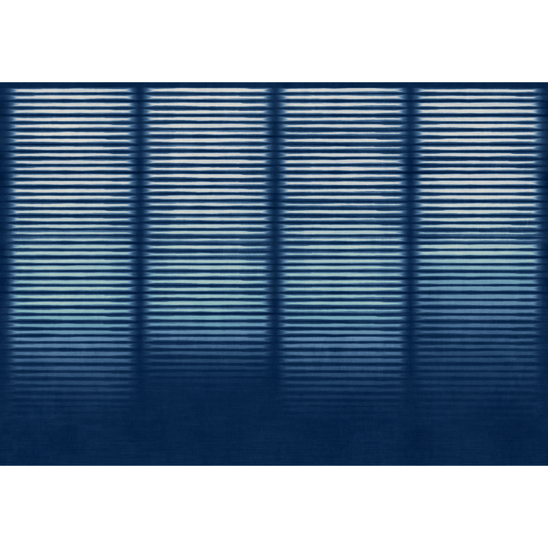 Hoshi Indigo Shibori Mural by Coordonné (400x280cm)