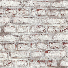 BB51100 Coastal Brick Effect Motif Bricks and More Brown, Grey and White Wallpaper By Galerie