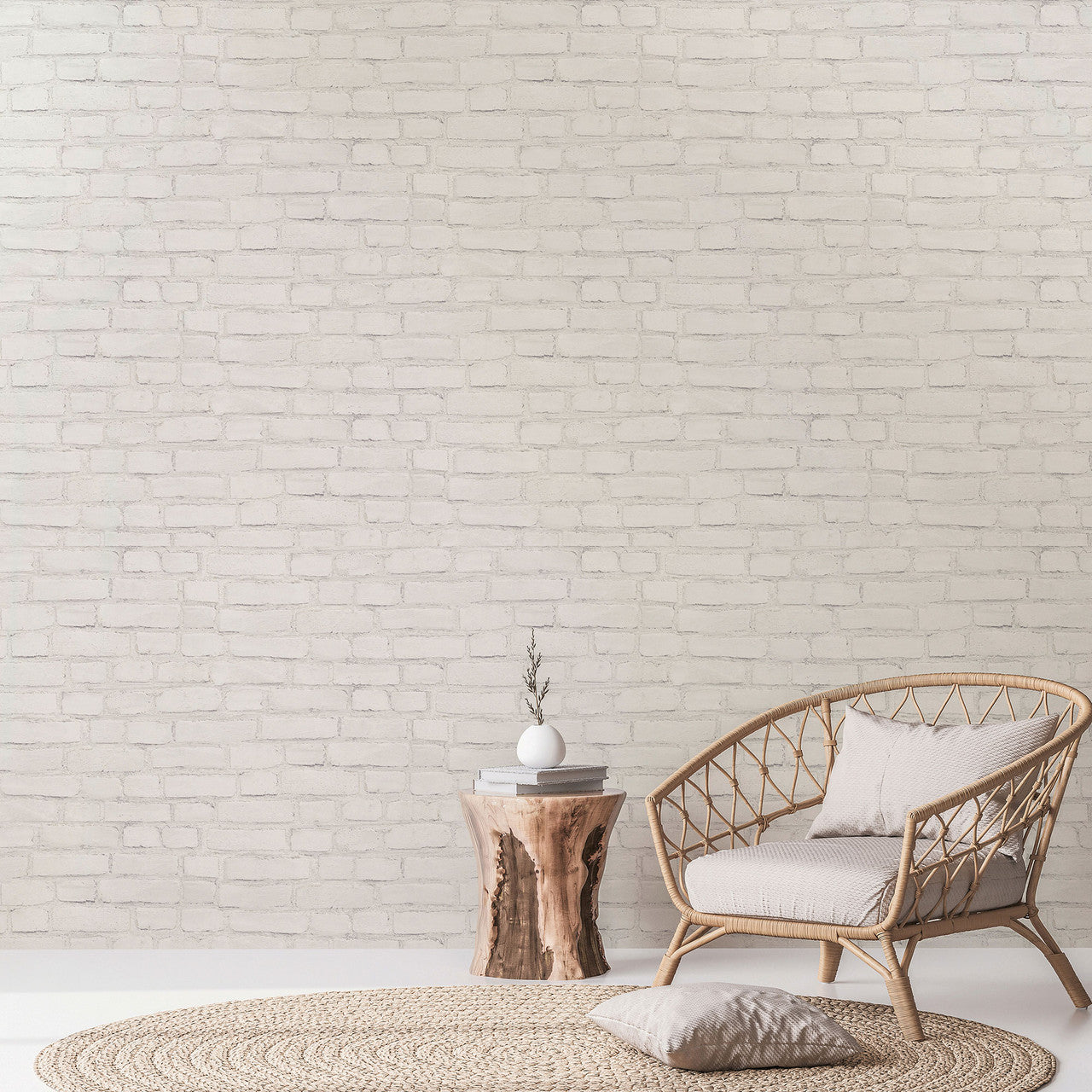 BB51101 Coastal Brick Effect Motif Bricks and More Grey and White Wallpaper By Galerie