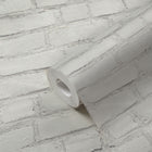 BB51101 Coastal Brick Effect Motif Bricks and More Grey and White Wallpaper By Galerie