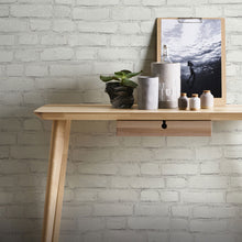 BB51101 Coastal Brick Effect Motif Bricks and More Grey and White Wallpaper By Galerie