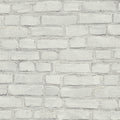 Coastal Brick Effect Motif Bricks and More Grey and White Wallpaper By Galerie