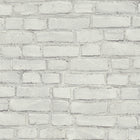 BB51101 Coastal Brick Effect Motif Bricks and More Grey and White Wallpaper By Galerie