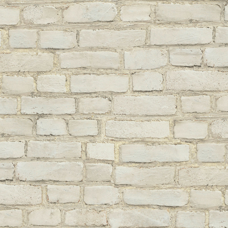 BB51102 Coastal Brick Effect Motif Bricks and More Grey, Red and White Wallpaper By Galerie