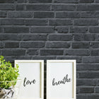 BB51103 Brickshire Residents Motif Bricks and More Grey and Black Wallpaper By Galerie