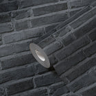 BB51103 Brickshire Residents Motif Bricks and More Grey and Black Wallpaper By Galerie