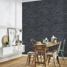 BB51103 Brickshire Residents Motif Bricks and More Grey and Black Wallpaper By Galerie