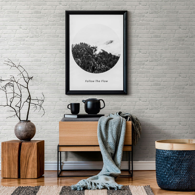 BB51104 Brickshire Residents Motif Bricks and More Grey Wallpaper By Galerie