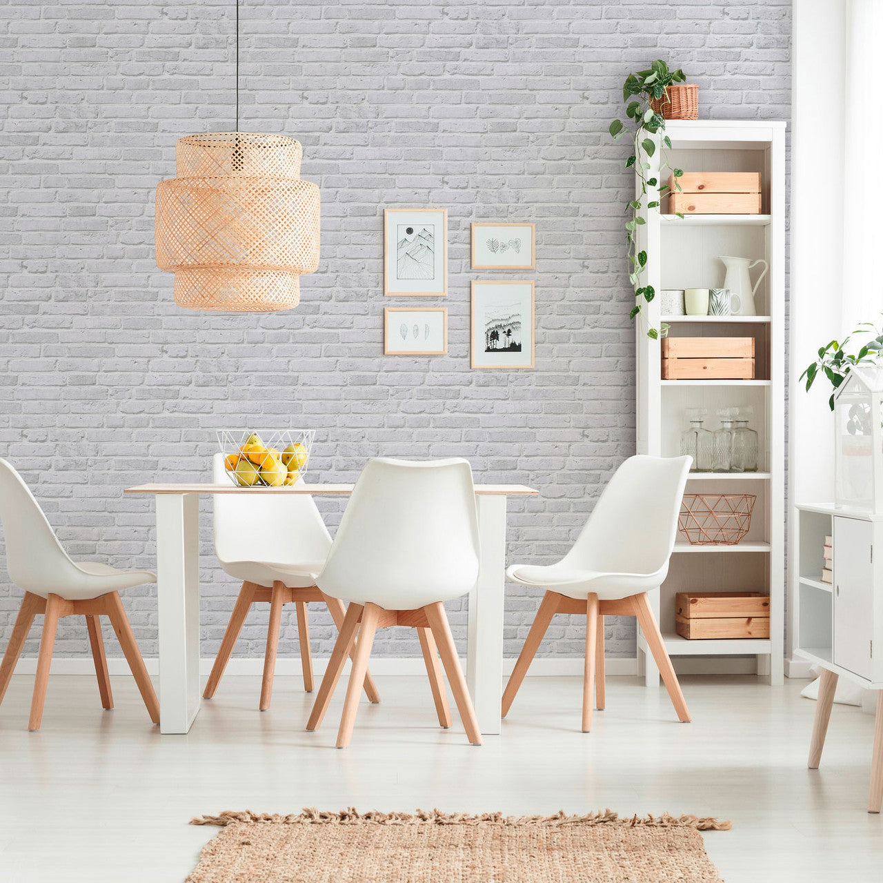 BB51104 Brickshire Residents Motif Bricks and More Grey Wallpaper By Galerie