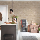 BB51106 Weathered Walls Motif Bricks and More Beige Wallpaper By Galerie